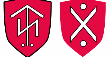 Thor Steinar: Ursprüngliches (li.; bis 2004) und zwischenzeitliches Logo (re.; ab 2005)