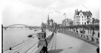 Als das untere Rheinwerft noch zum Düsseldorfer Hafen zählte (ca. 1925 - Foto: bilderbuch-duesseldorf.de)